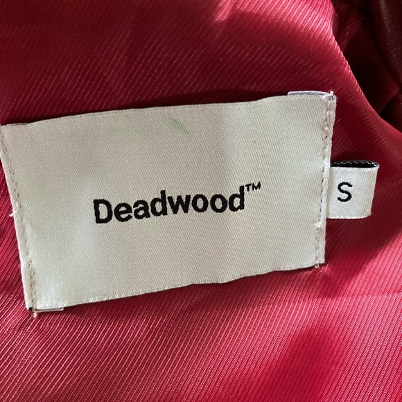 Deadwood River Biker Leather Jacket Stockholm Sweden in Burgundy Women’s Small - Picture 10 of 15